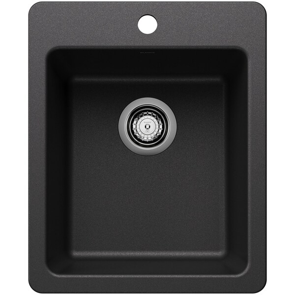 Blanco Liven 16-3/4 in. Drop-In/Undermount Single Basin SILGRANIT Bar Sink 443235 - main